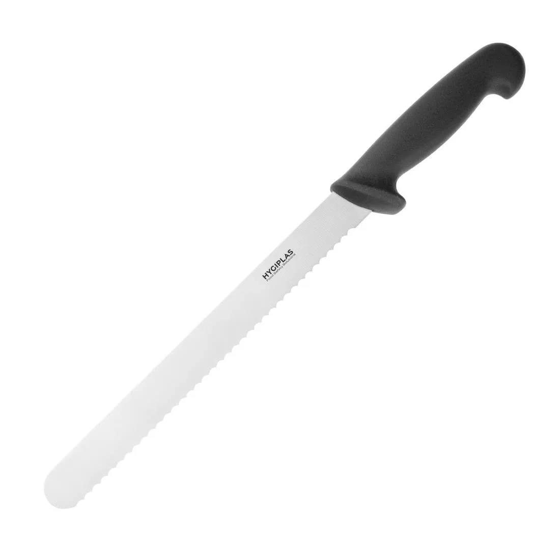 Couteau à Trancher Denté Noir - Lame 25,5 cm