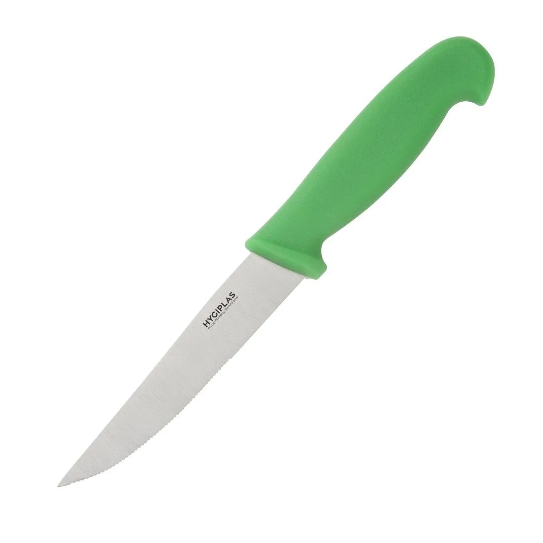 Couteau à Légumes Vert - Lame Dentée 10 cm