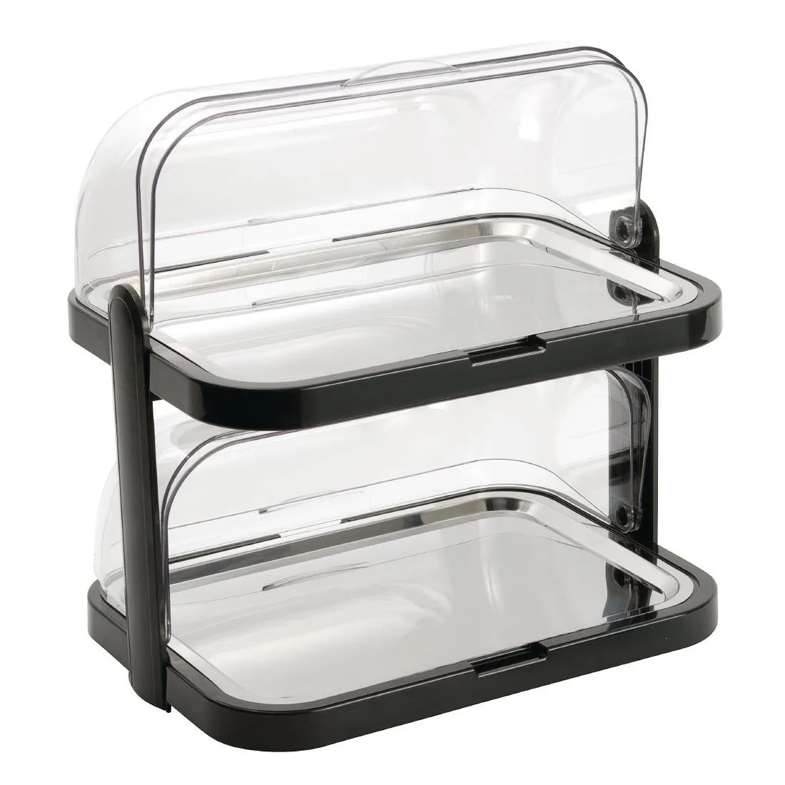 Plateau Réfrigéré à 2 Etages à Couvercle Rabattable - 440 x 320 mm