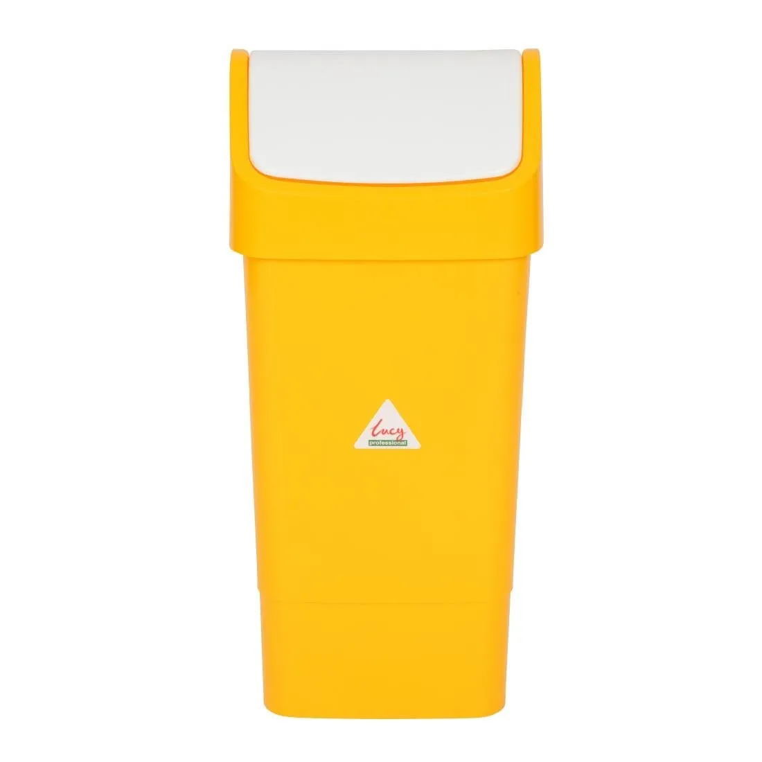 Poubelle Jaune en Polypropylène À Couvercle Battant 50 L
