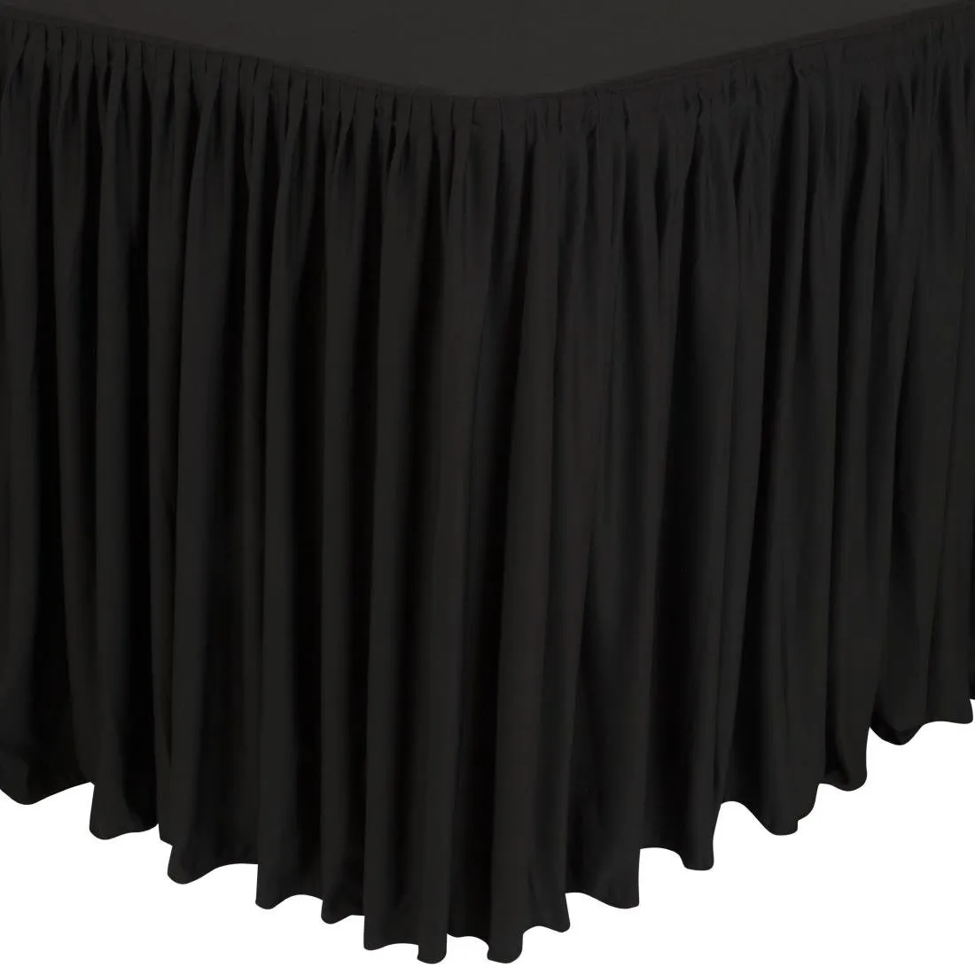 Nappe et Juponnage Rectangulaires Noirs - 750 x 1820 mm