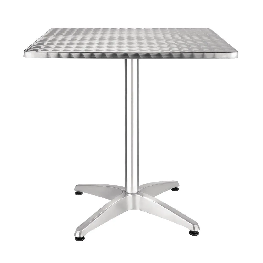 Table Bistrot Carrée en Inox - 700 x 700 mm