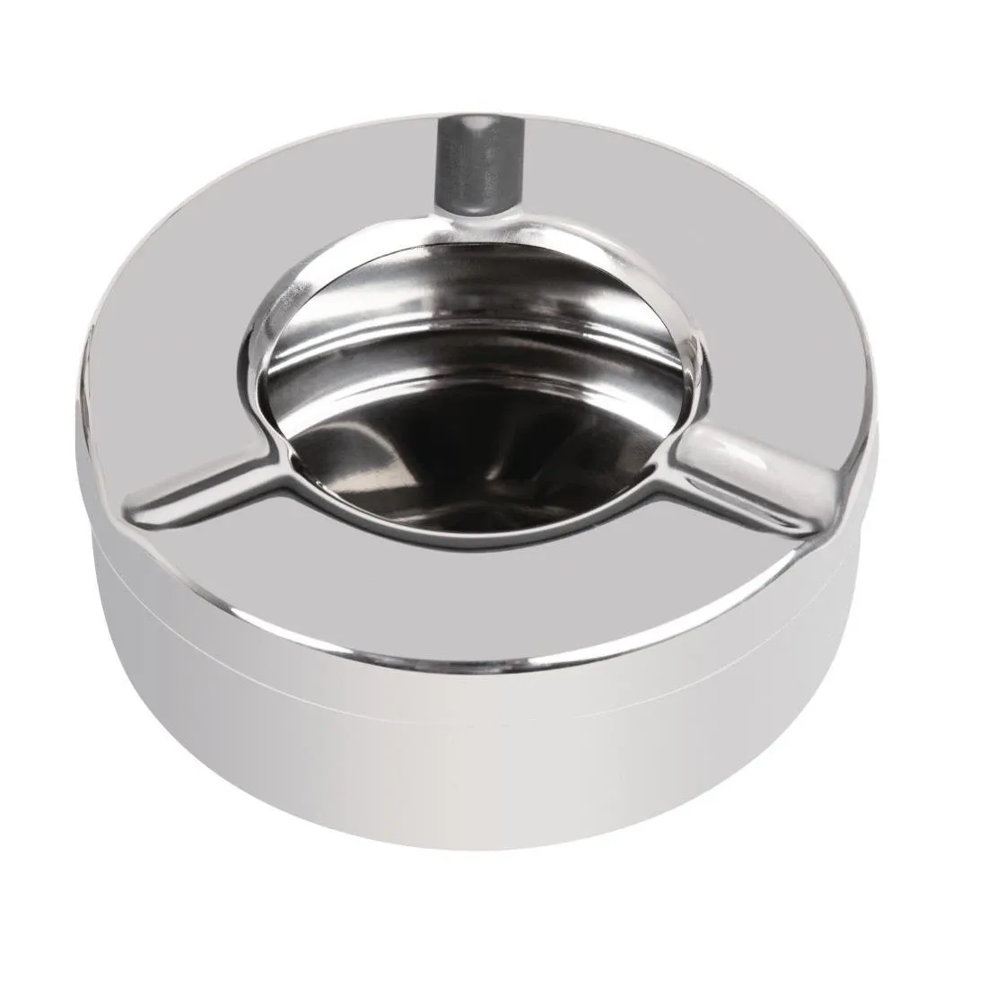 Cendrier en Inox Anti-vent - Ø 90 mm - Lot de 6