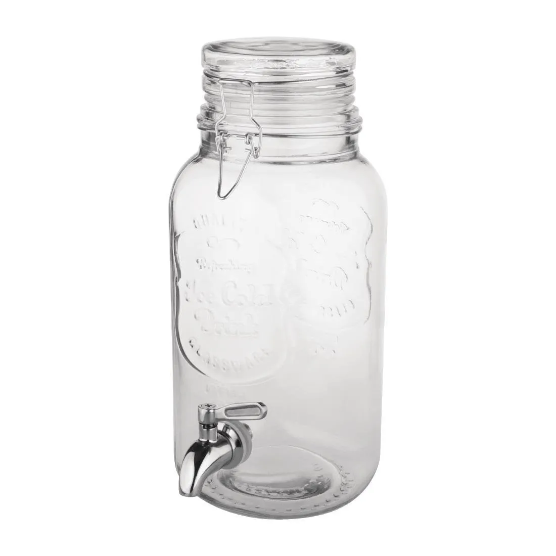 Distributeur de Boissons Rétro à Fermeture Métallique - 3,6 L