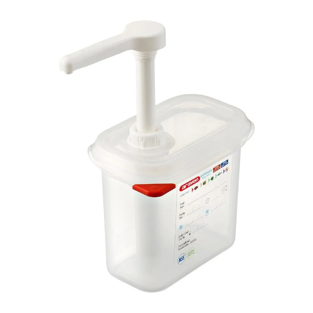 Distributeur de Sauce Transparent GN 1/9 - 1,5 L