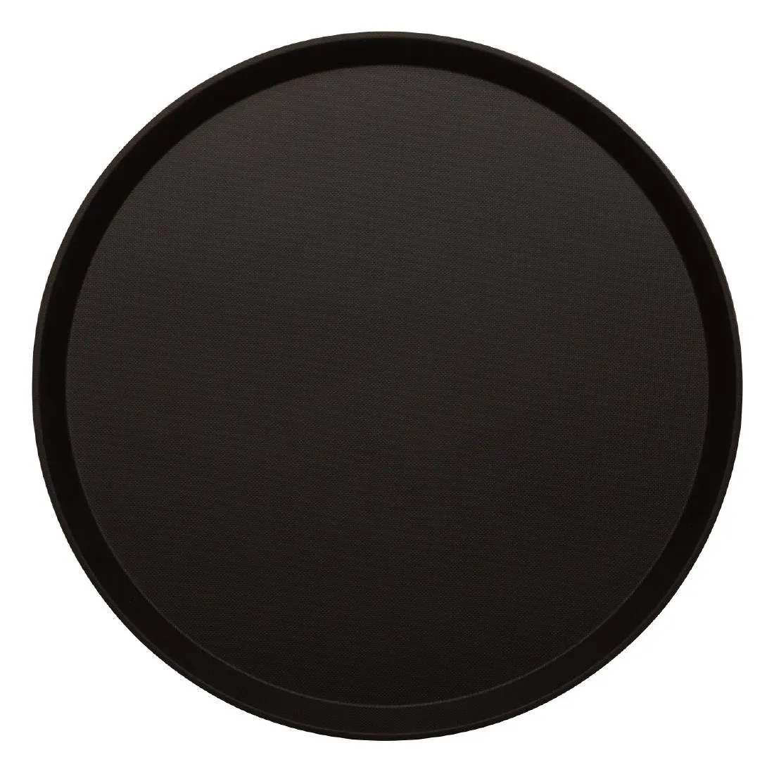 Plateau Rond Fibre de Verre Anti-dérapant Noir Treadlite - Ø 405 mm