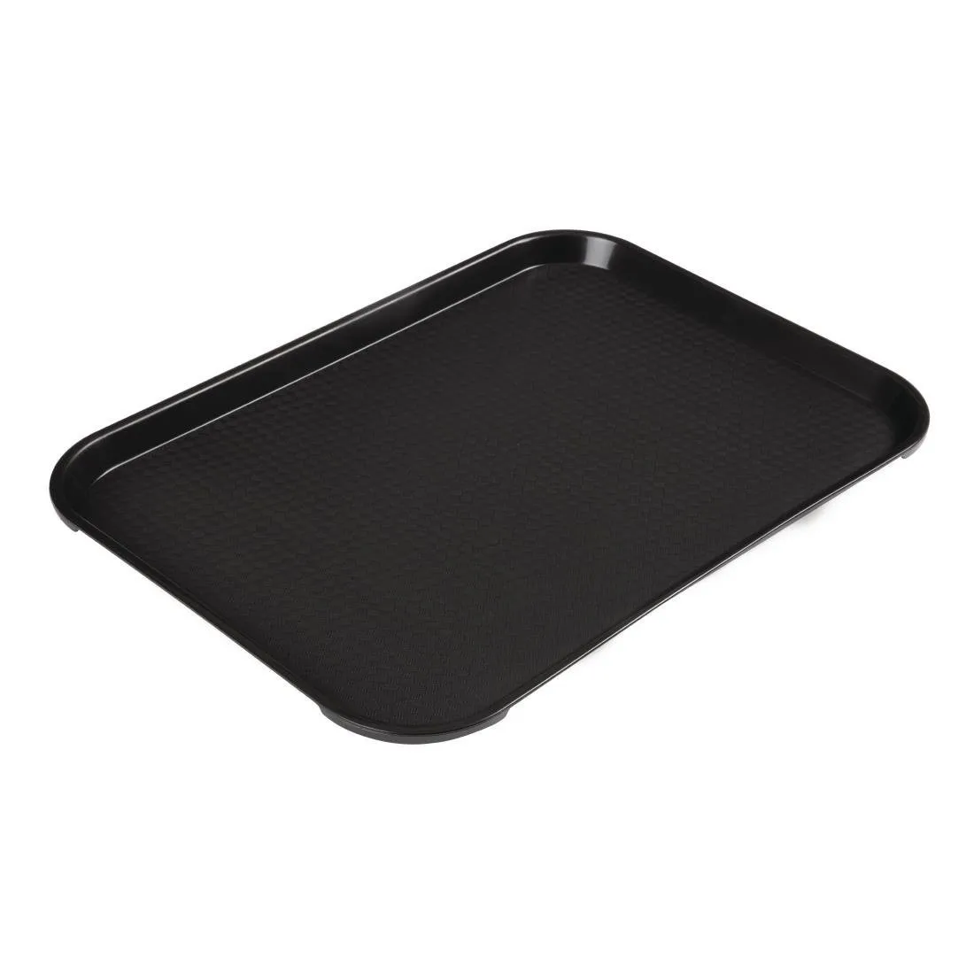 Plateau Rectangulaire Noir en Polypropylène Fast Food