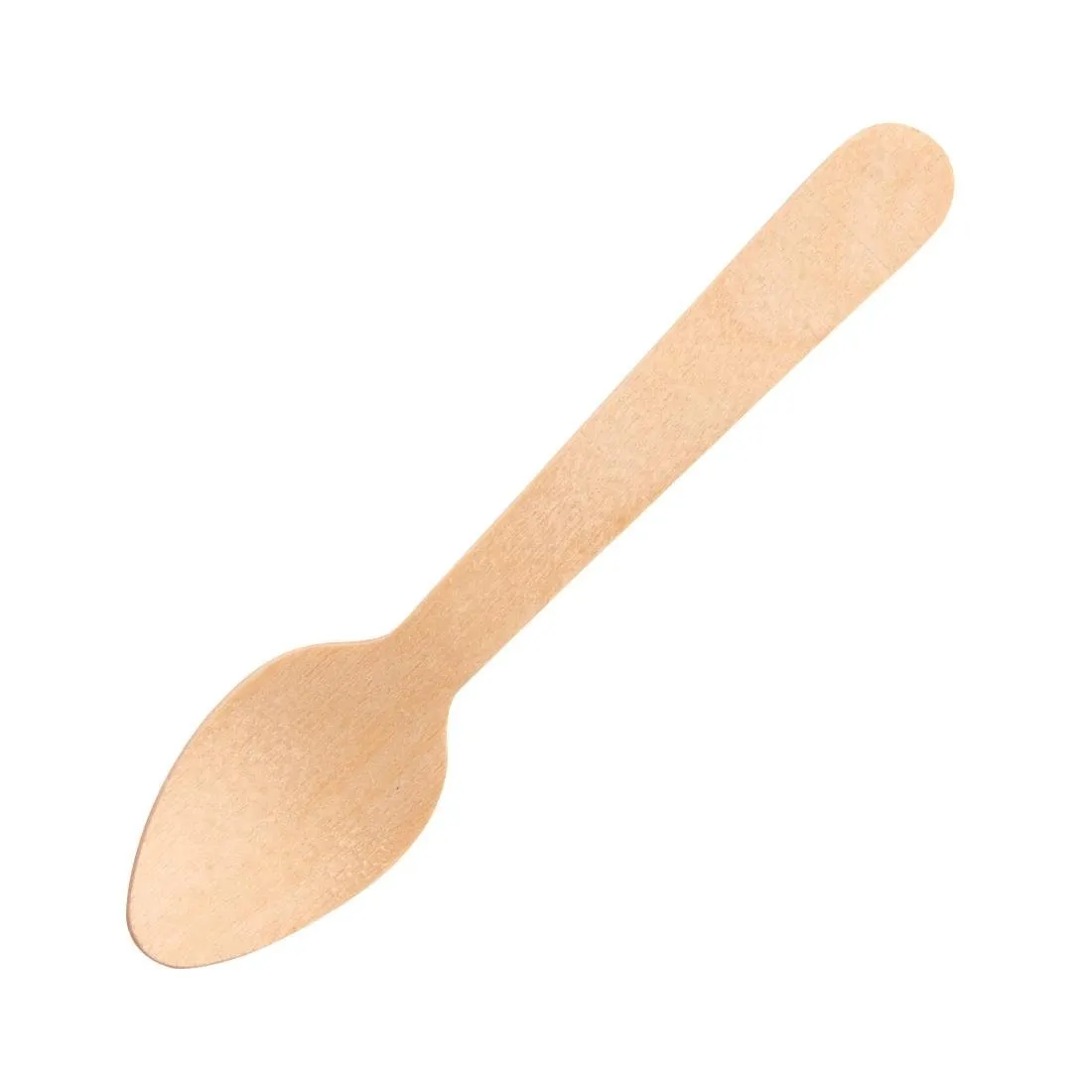 Petites Cuillères en Bois 110 mm - Lot de 100