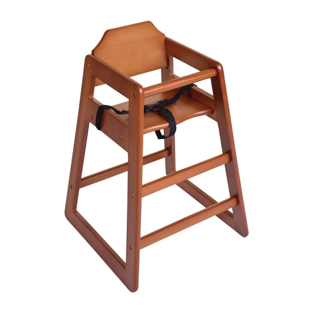 Chaise Haute en Bois Finition Bois Foncé