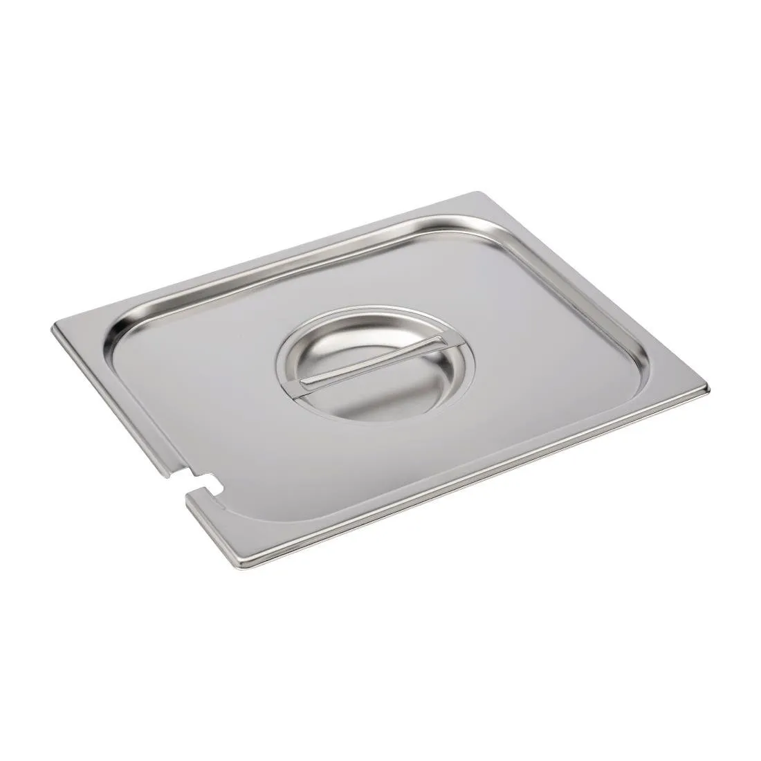 Couvercle en Inox avec Encoche - GN 1/2