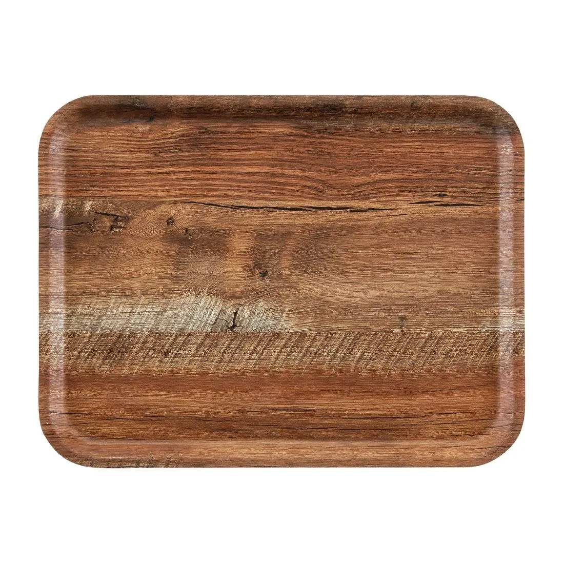 Plateau Stratifié Surface Grainée Madeira Chêne Brun 430 Mm