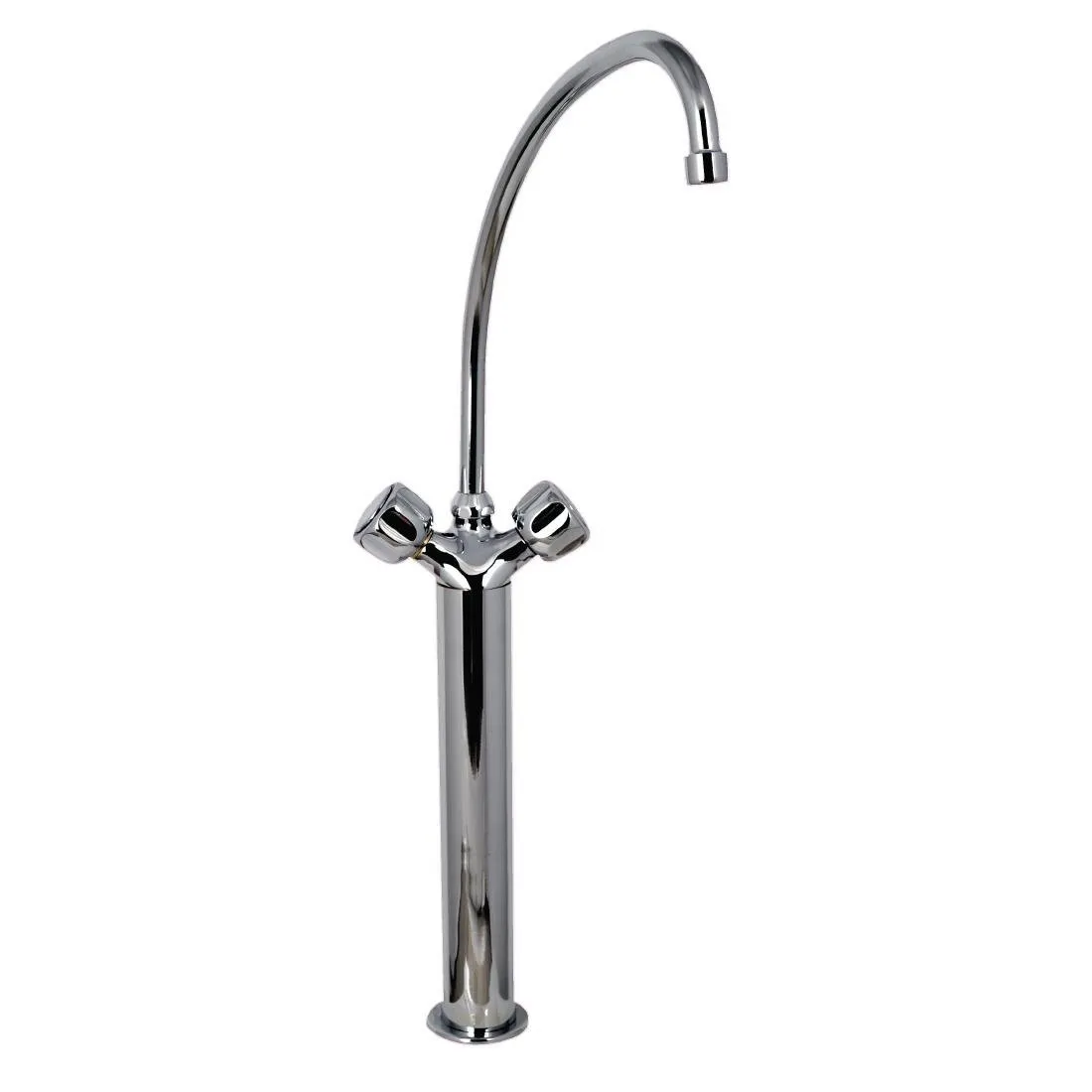 Robinet Mélangeur Monotrou Modèle Lourd 3/4" Avec 2 Robinets Sur Colonne - L 300 mm