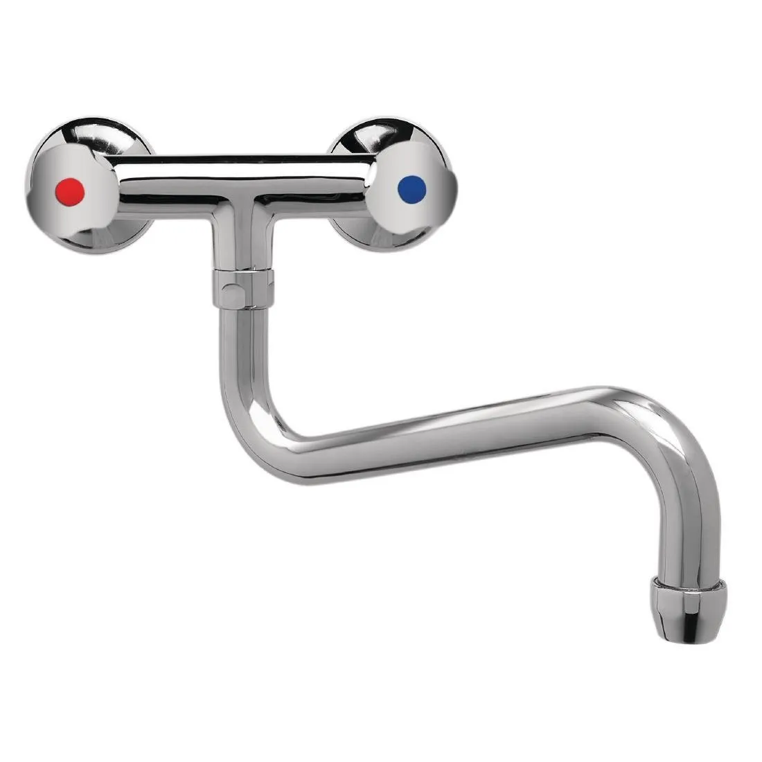 Robinet Mélangeur Bitrou Modèle Lourd 3/4" Fixation Murale Col Bas - L 250 mm