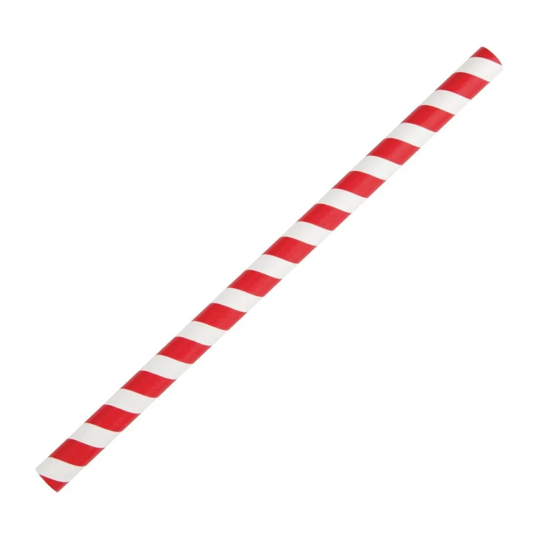 Pailles À Smoothie en Papier - Rouge - L  210mm - Lot de 250