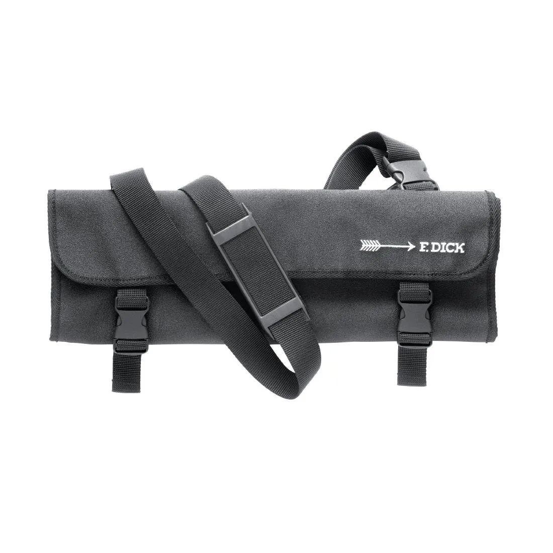 Étui À Couteaux en Tissu Avec Sangle Noir 11 Pièces