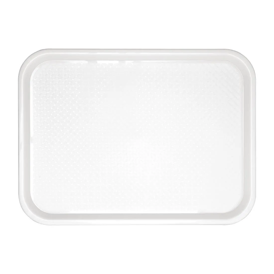 Plateau Fast Food En Plastique  Blanc 345 X 265Mm