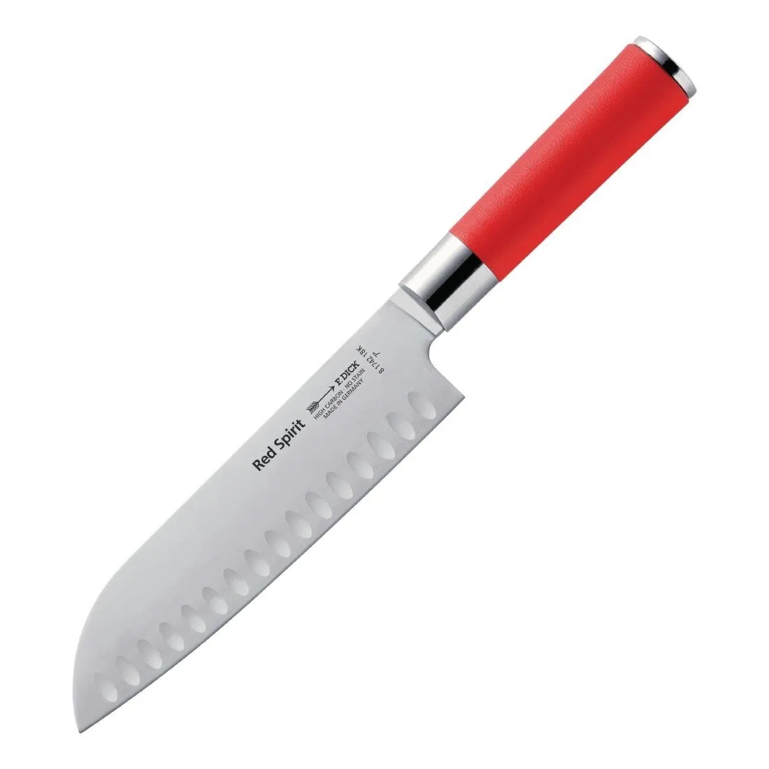 Couteau Santoku Alvéolé Red Spirit - 180mm