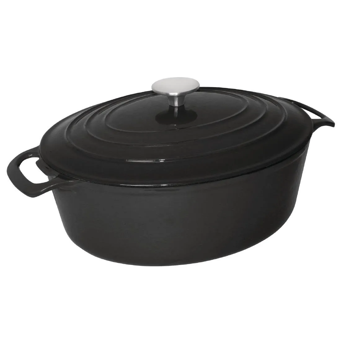 Grande Cocotte Ovale Noire - 6L