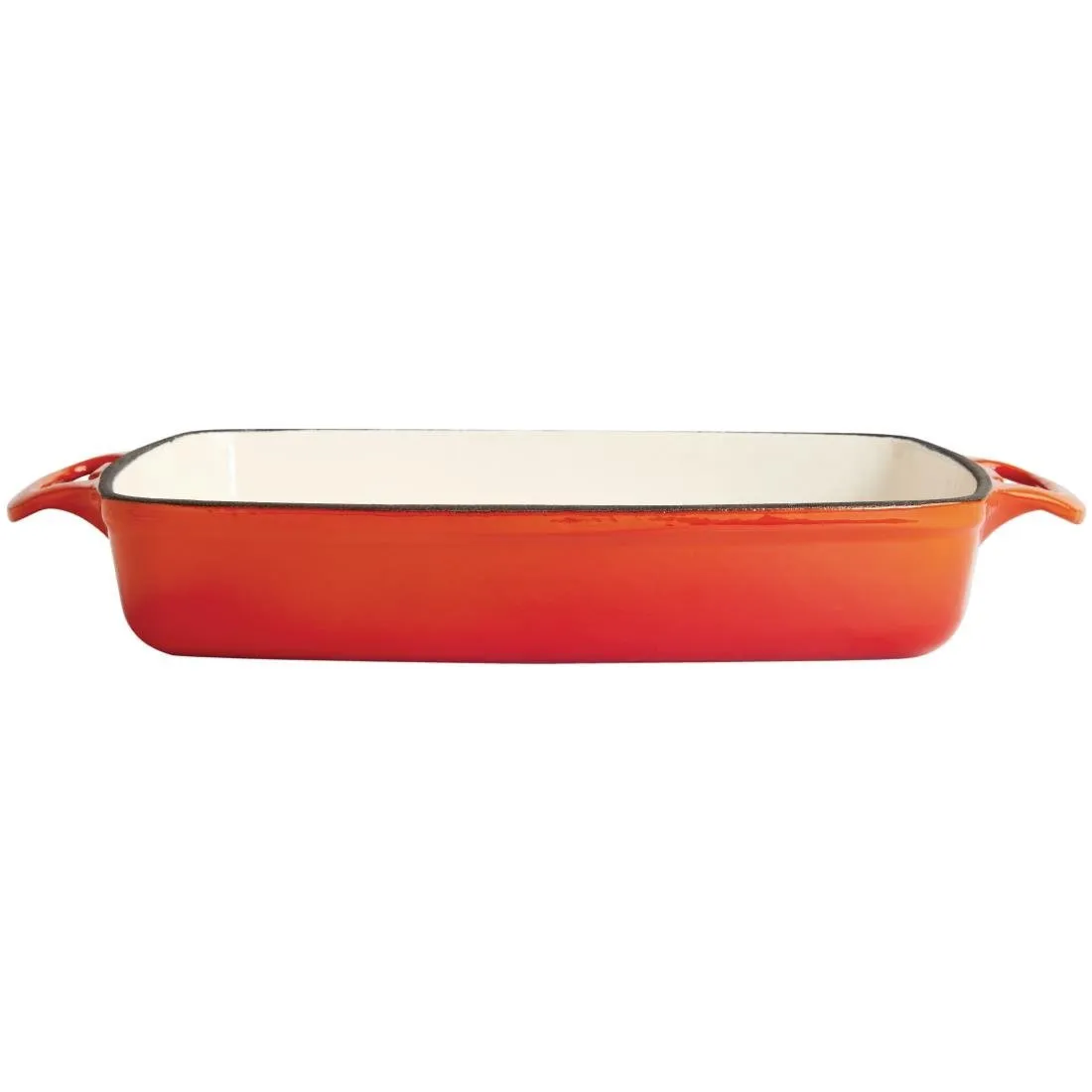 Plat en Fonte Rectangulaire Orange - 2,8L
