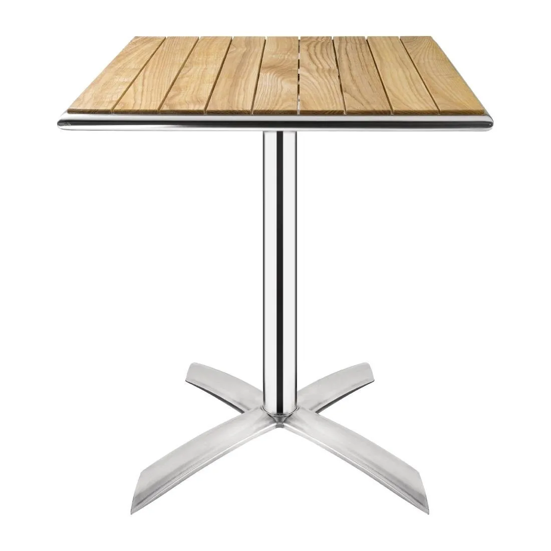 Table Bistro Carrée avec Plateau Basculant Frêne - 600 mm