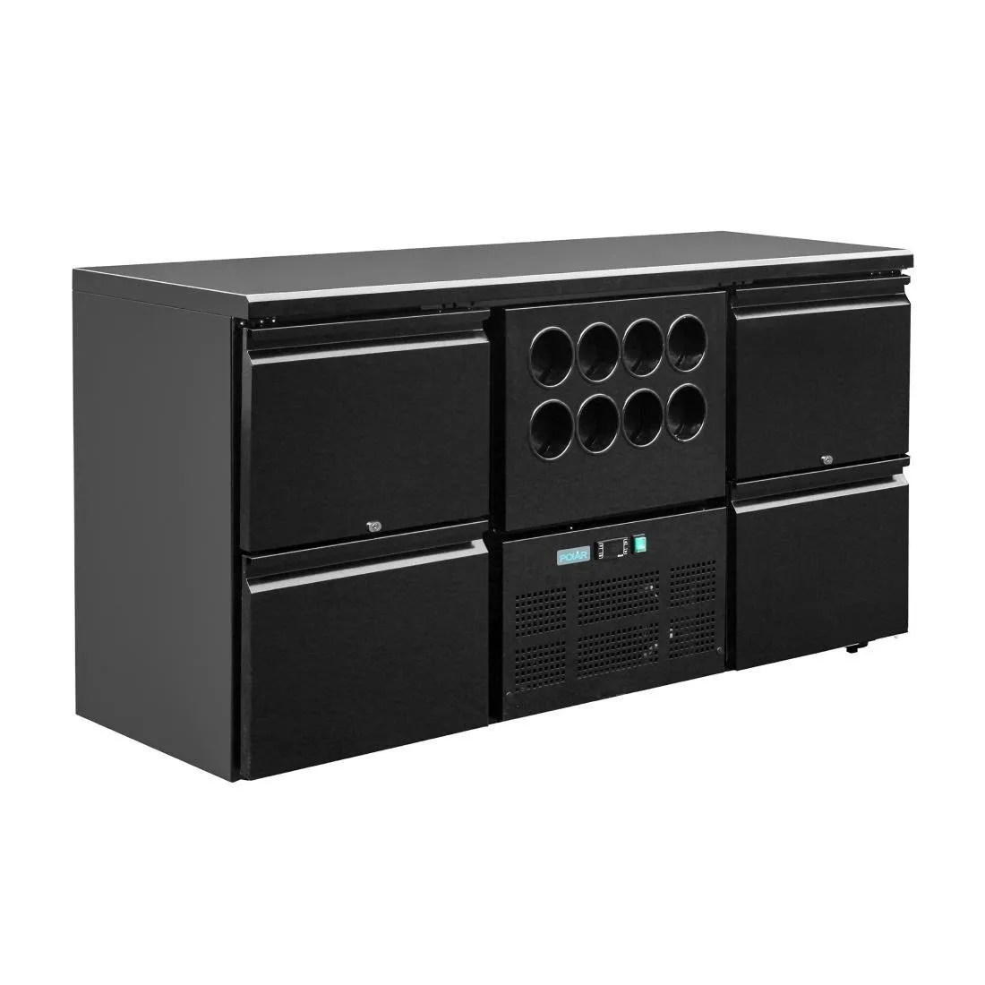 Arrière-Bar Réfrigéré - 4 Tiroirs Pleins - 380 L