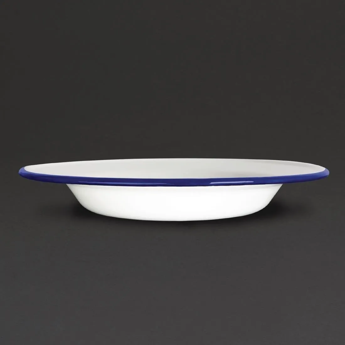 Assiette Creuse en Acier Émaillé - Ø 245mm - Lot de 6
