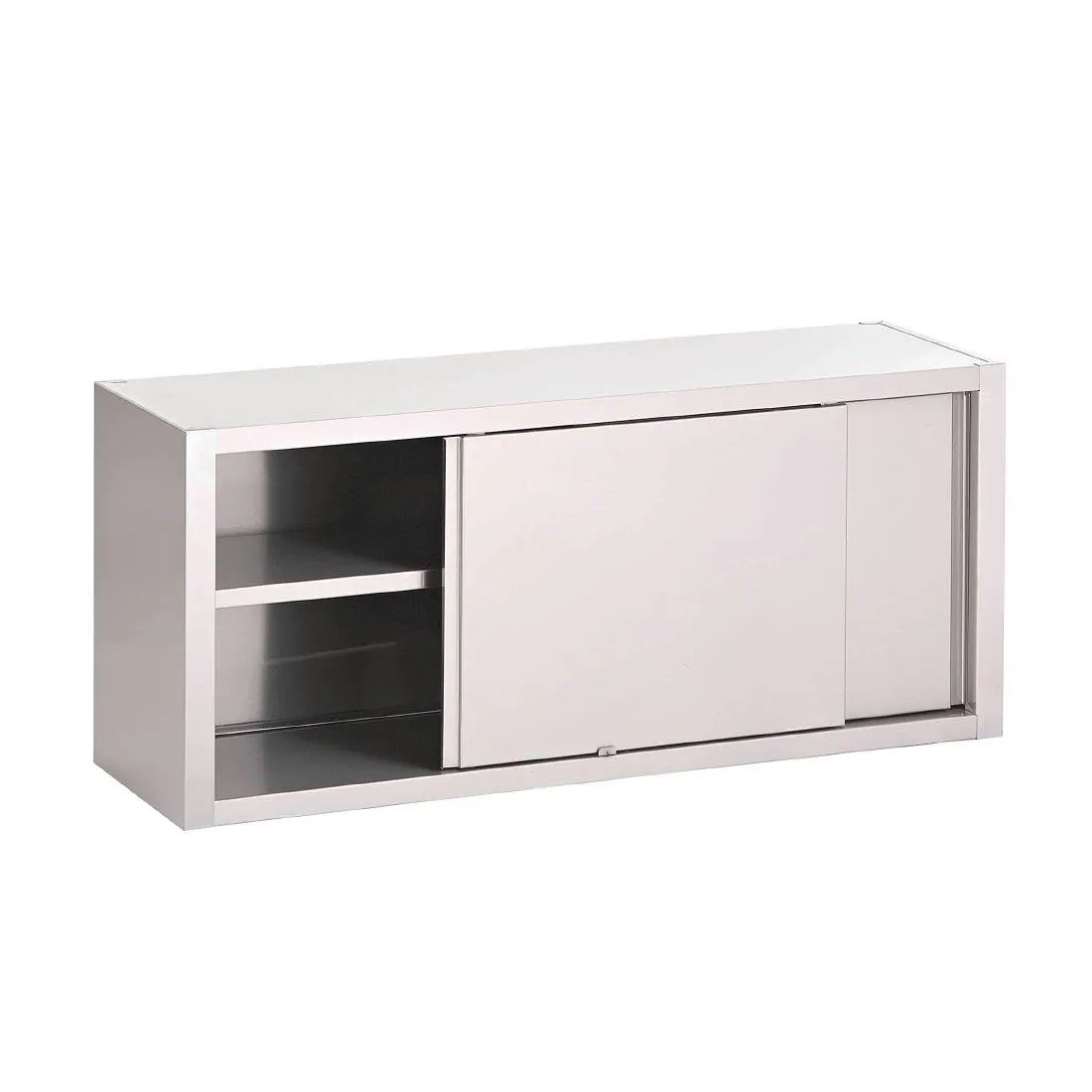Placard Mural Inox Avec Portes Coulissantes - L 1400 x P 400 mm