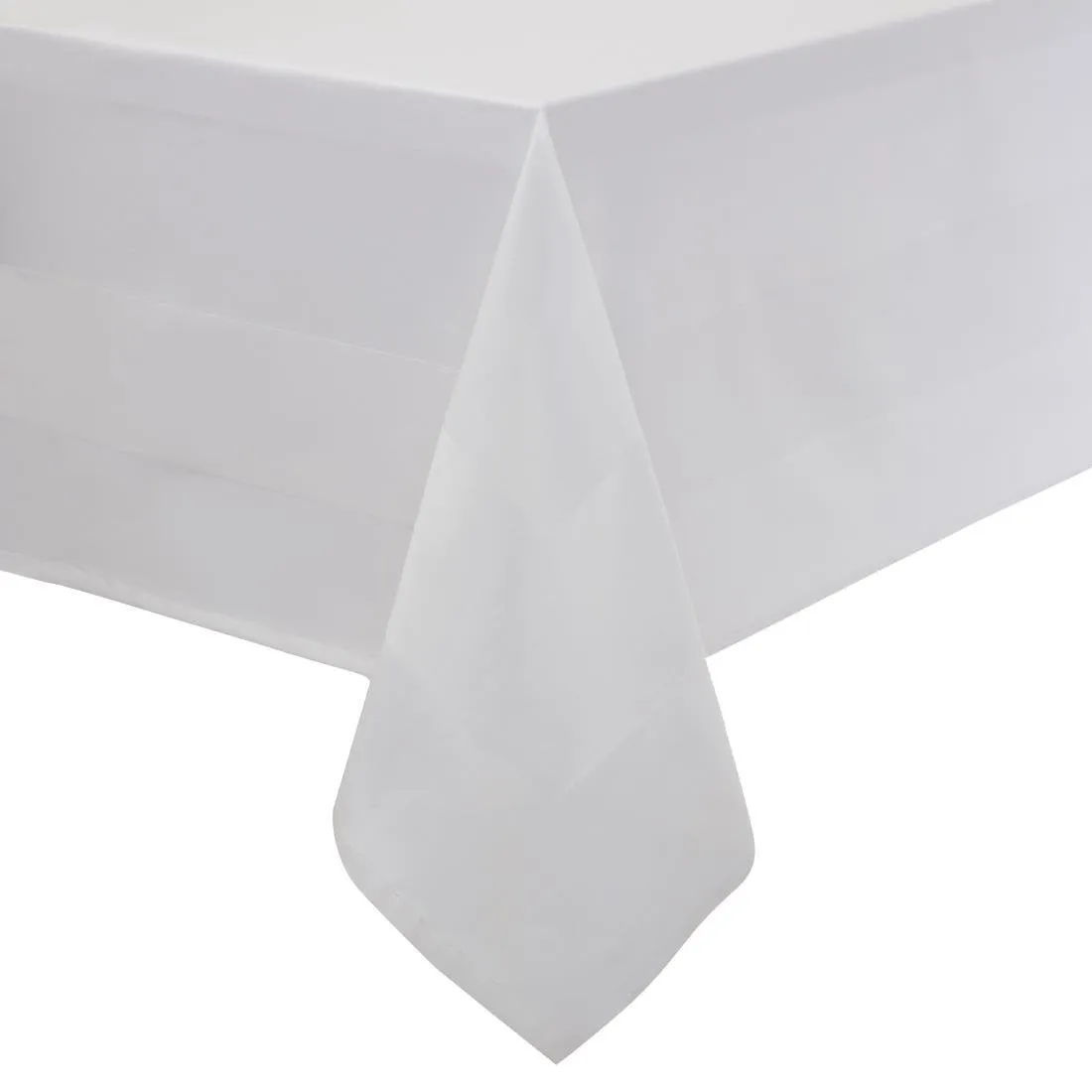 Nappe Blanche Bande De Satin 1370 X 1370Mm