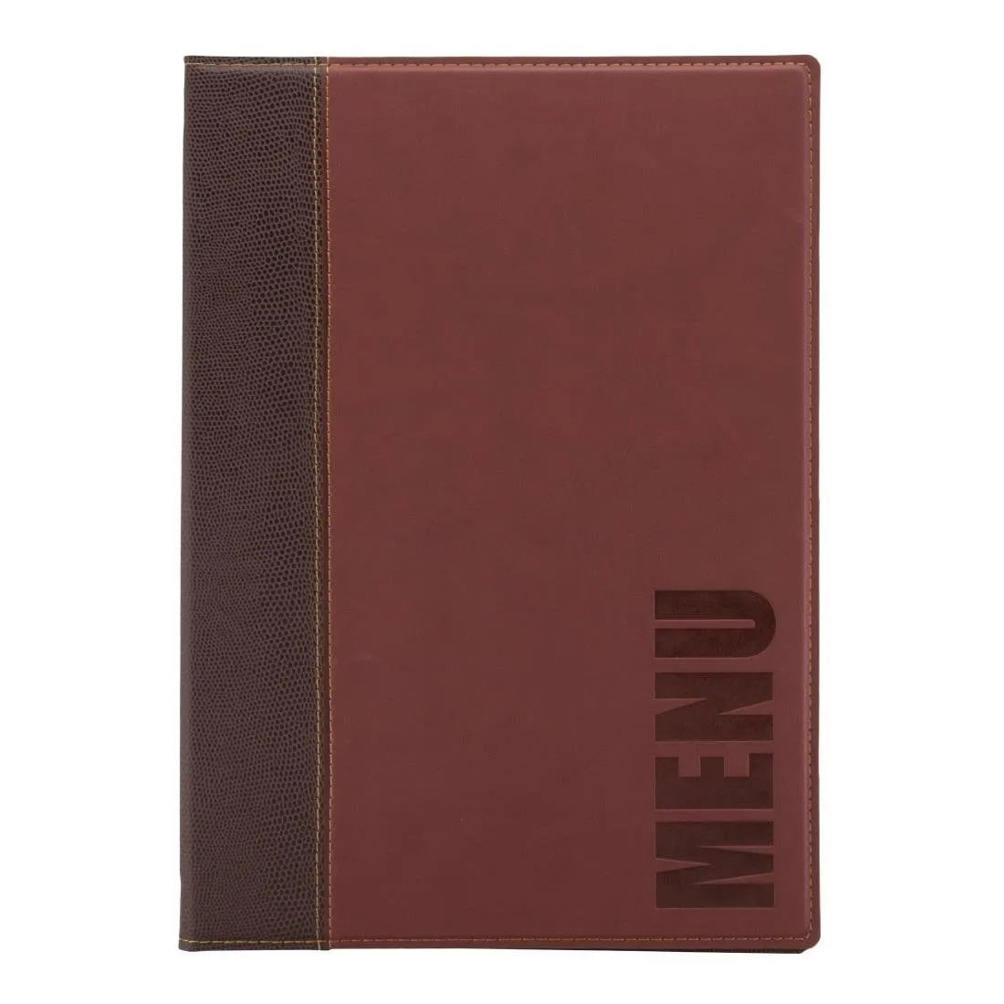 Protège-Menus Contemporain A4 Rouge Foncé