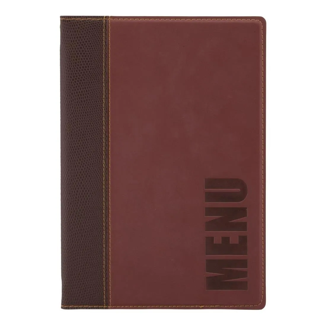 Protège-Menus Contemporain A5 Rouge Foncé