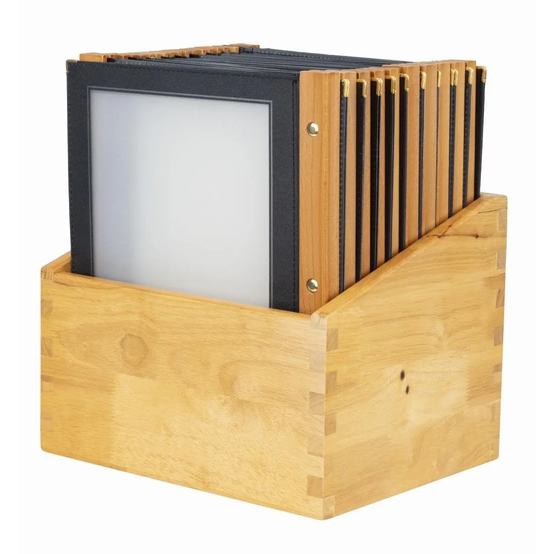 Protège-Menus Cadre en Bois A4 Noir