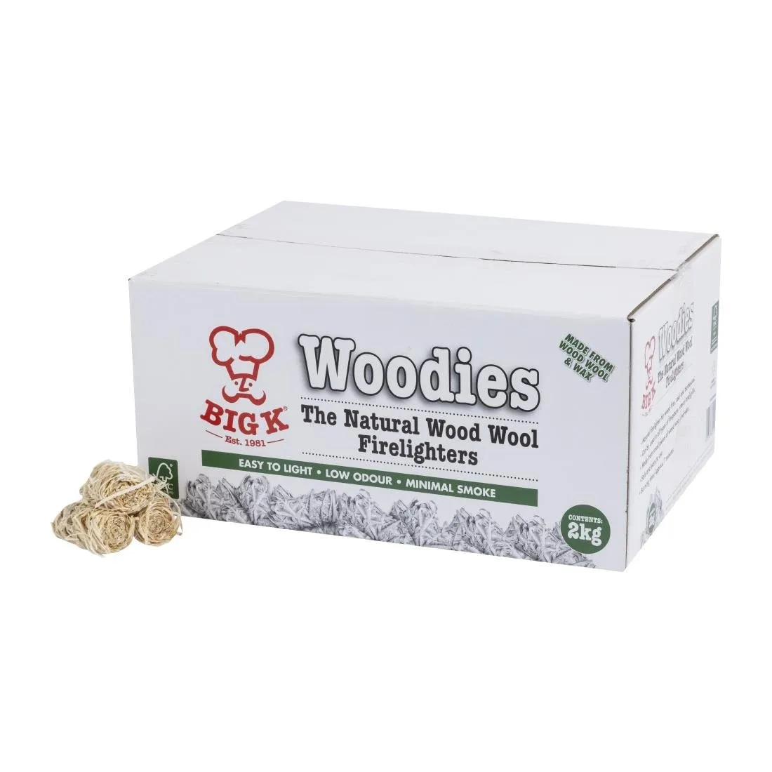 Allume-Feu en Laine de Bois Naturel FSC - 2 Kg