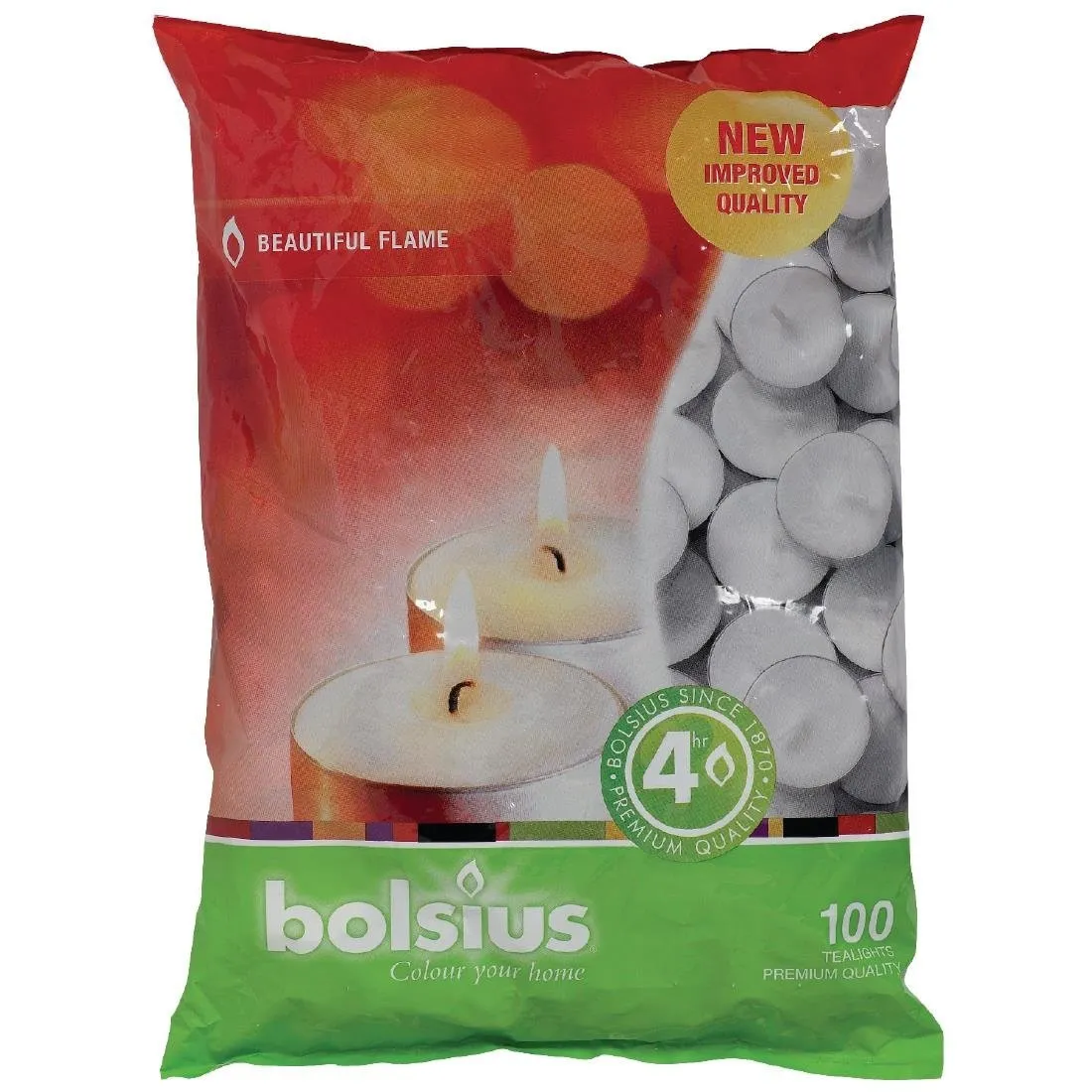 Bougies Chauffe Plats 4 h - Lot de 100