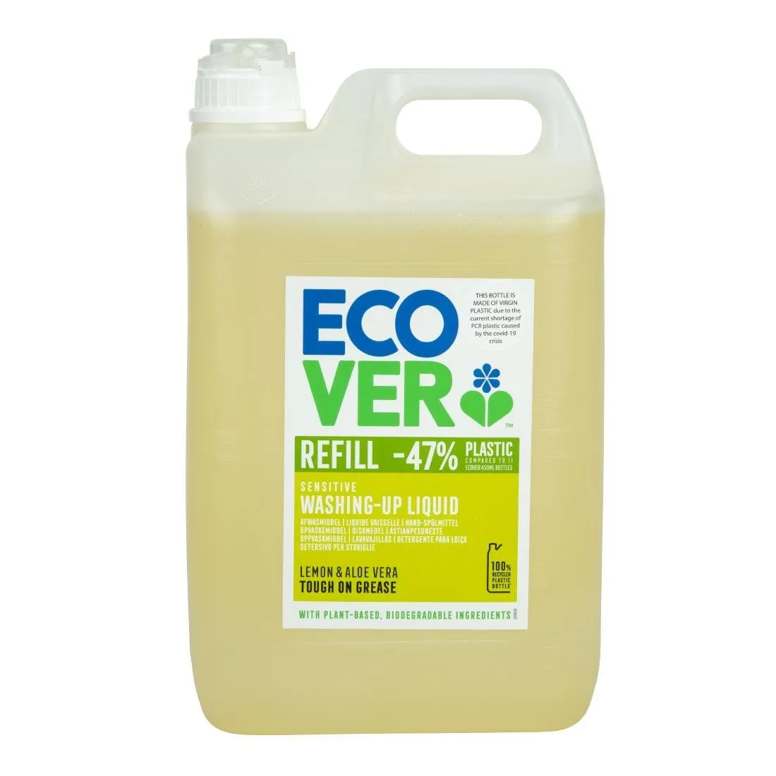 Liquide Vaisselle Concentré Citron et Aloe Vera Ecover 5 L