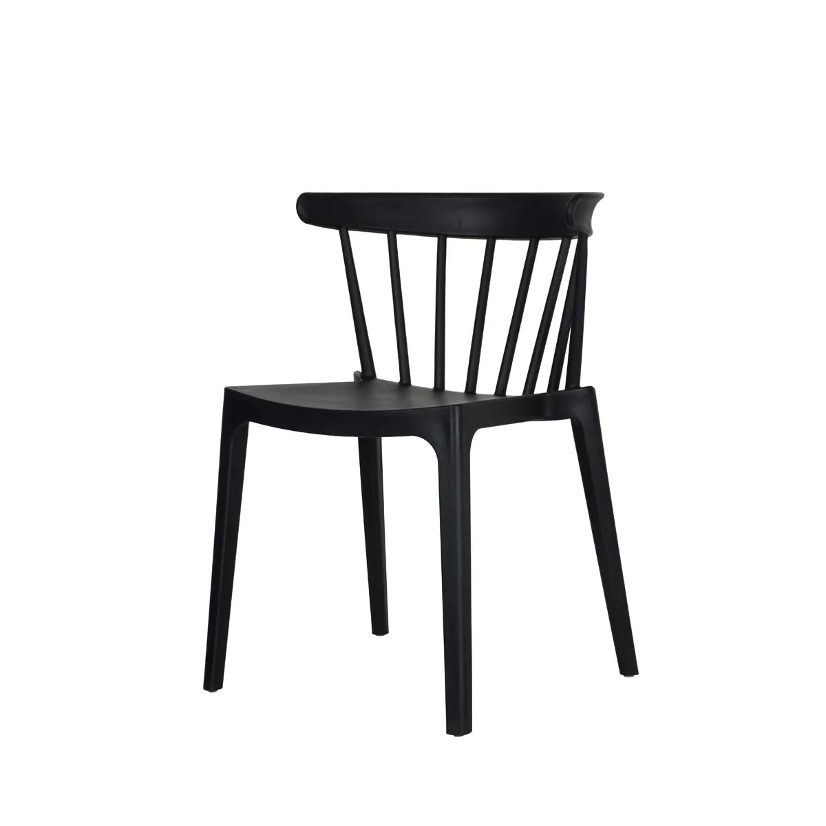 Chaise Empilable Windson en Polypropylène - Noir