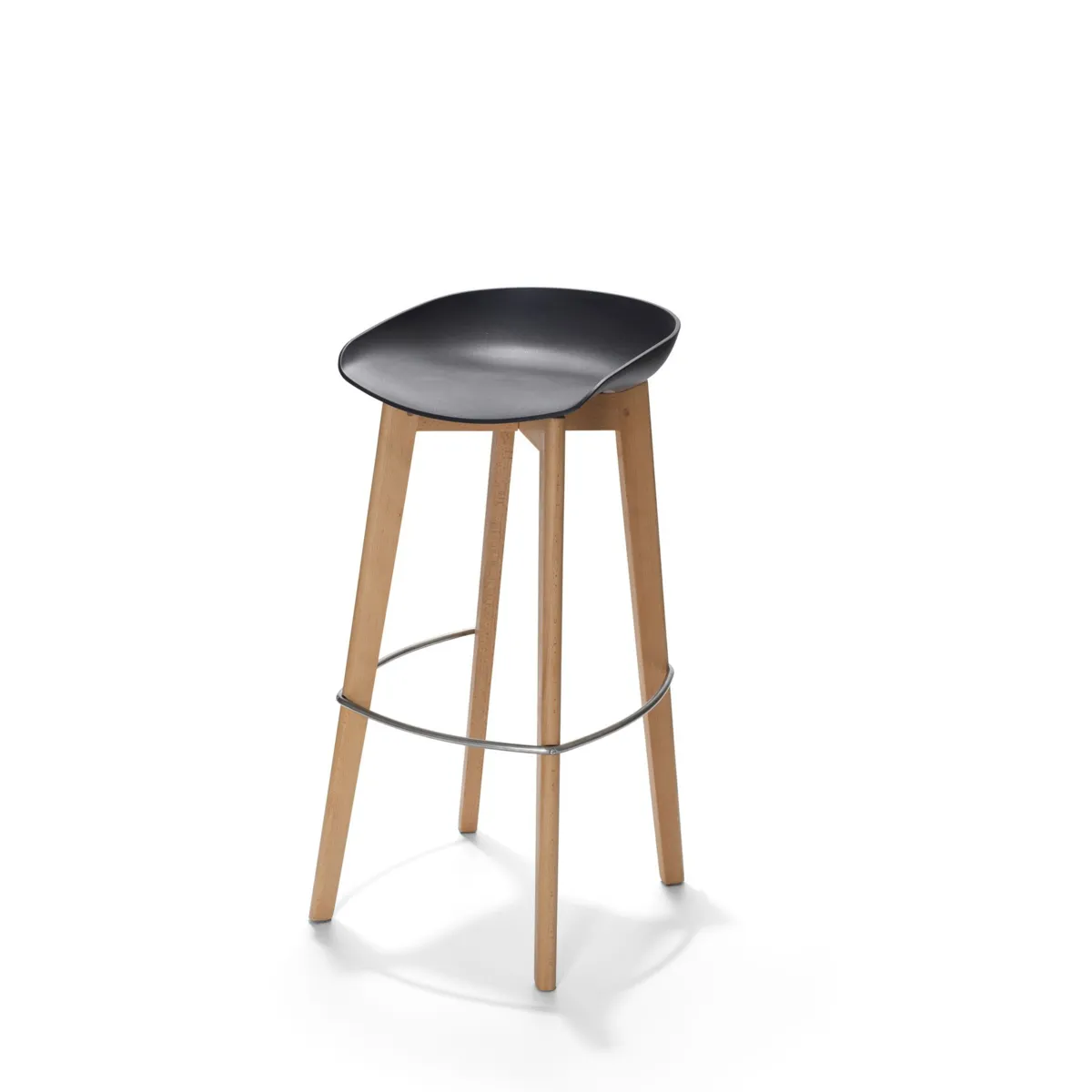 Tabouret de Bar Keeve sans Dossier - Noir