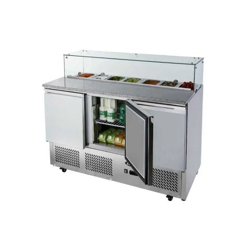 Meuble à Pizza - 3 Portes Toit en Verre
