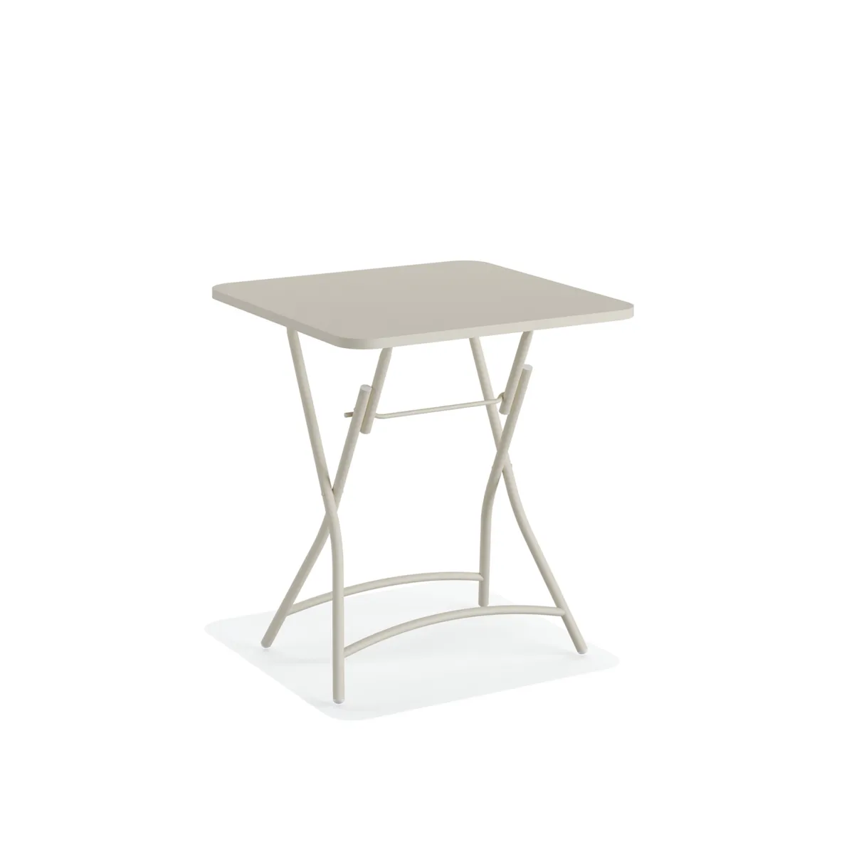 Table de Bistrot Pliable Breeze Métal - Beige