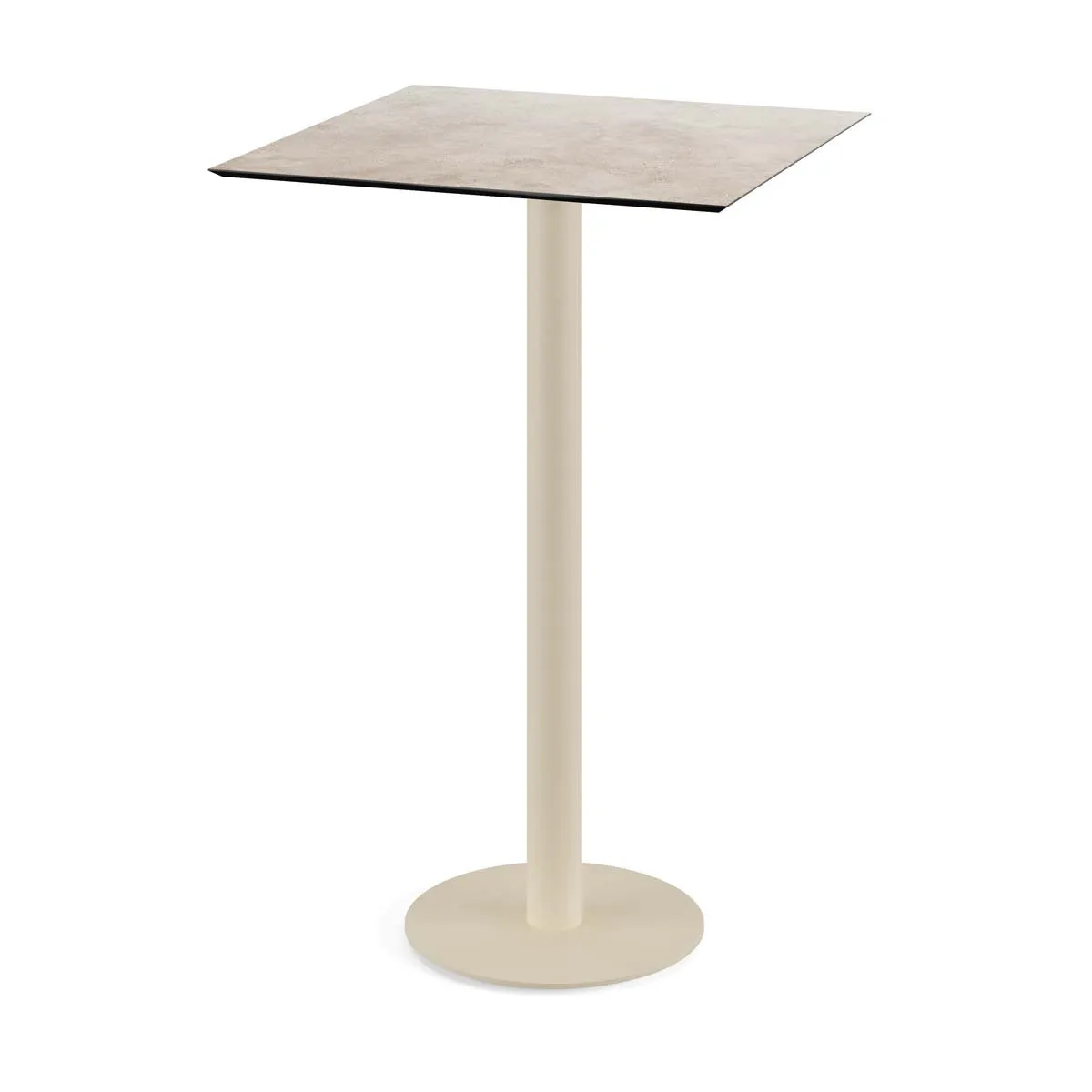 Mange-Debout Urban Piètement Sable et Plateau Moonstone - 70 x 70 cm