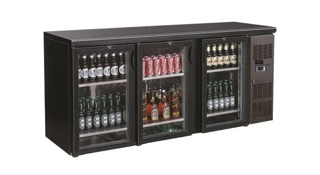 Arrière-Bar Réfrigéré - 3 Portes Vitrées Battantes - 537 L