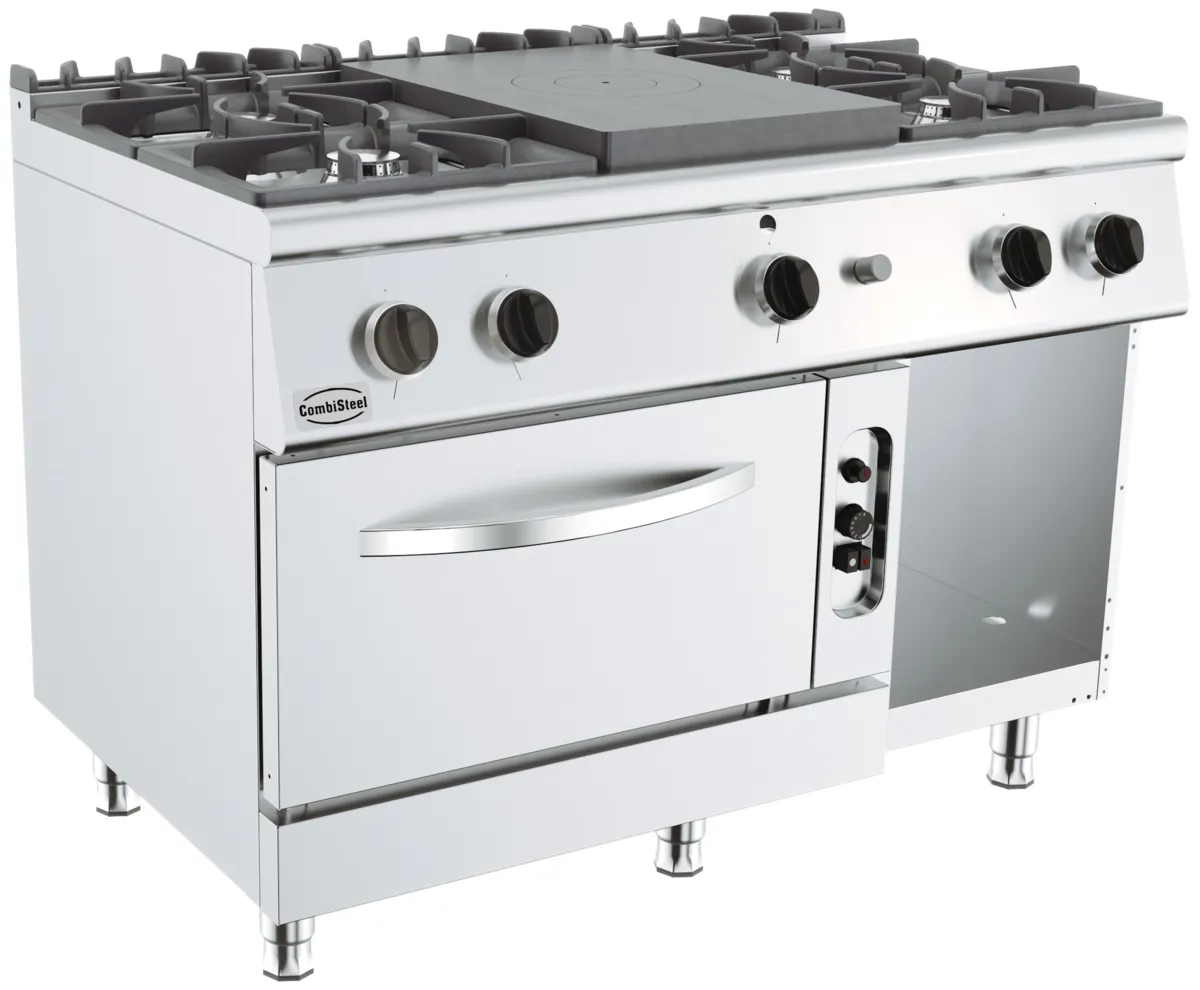 Fourneau Professionnel 700 - 4 Brûleurs et Four à Gaz