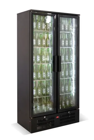 Arrière-Bar Réfrigéré - 2 Portes Vitrées Battantes - 458 L