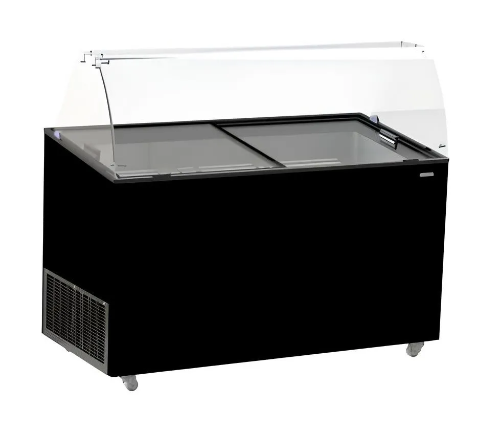 Vitrine à Crème Glacée Noire - 10 x 5 L