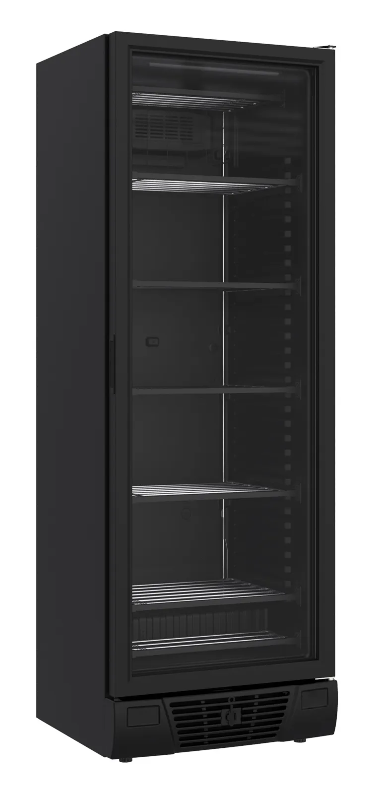 Armoire Réfrigérée Négative Noire - 1 Porte Vitrée - 382 L