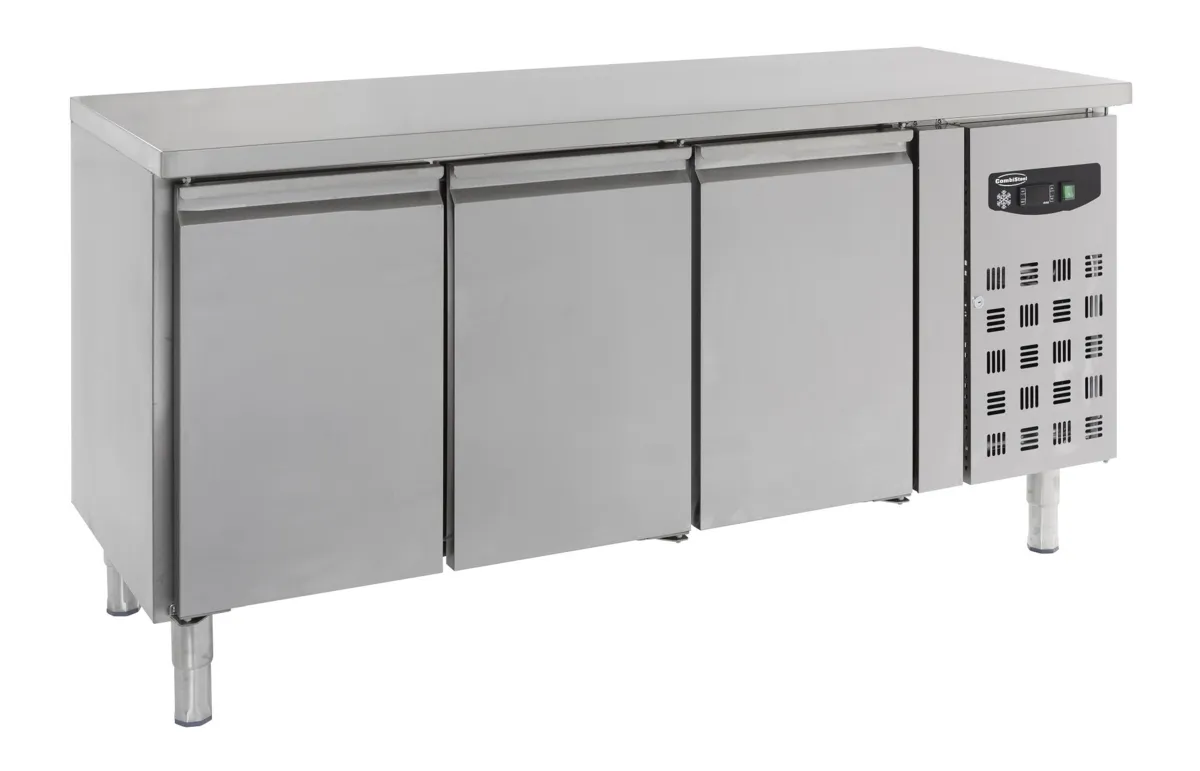 Table Réfrigérée Positive GN 1/1 à 3 Portes - 417 L