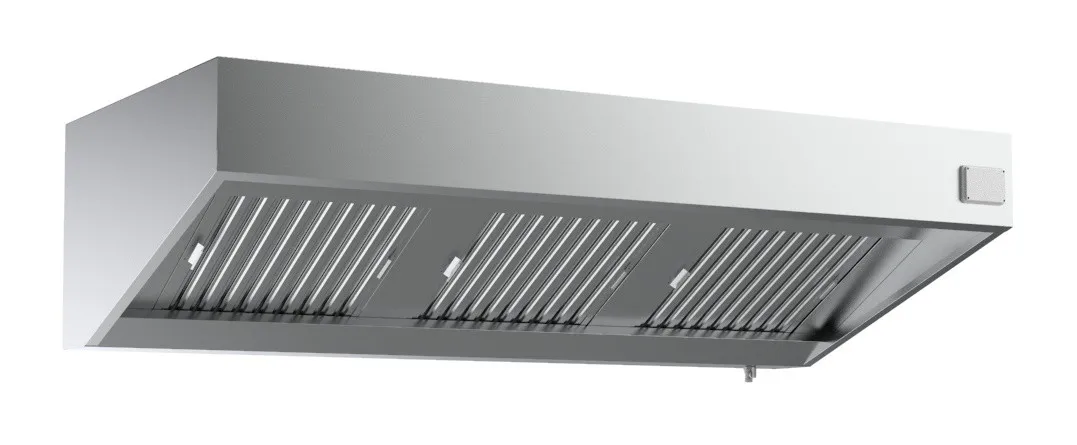 Hotte Murale Complète - 2400 mm - Avec Moteur, Led et Variateur
