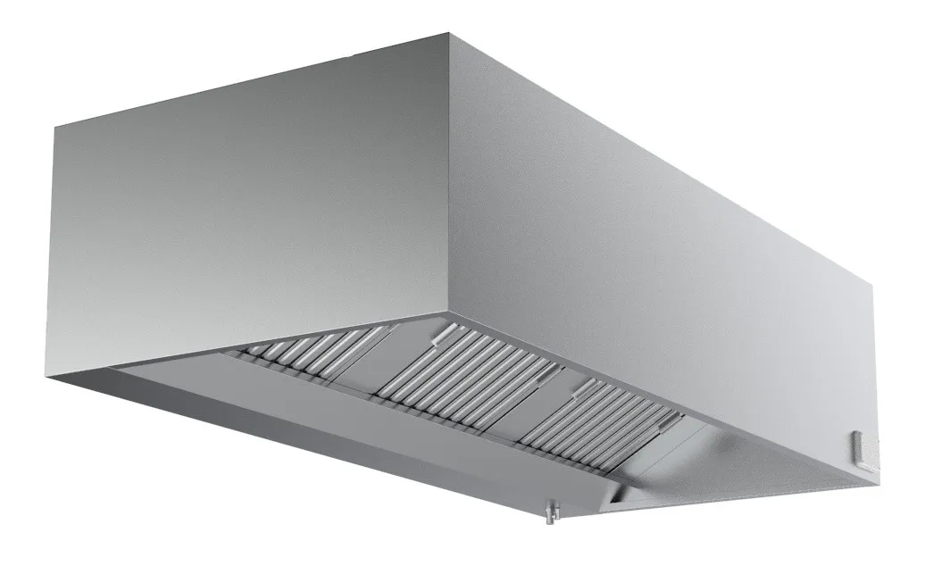Hotte Murale Cubique Complète - 2000 mm - Avec Moteur, Led et Variateur