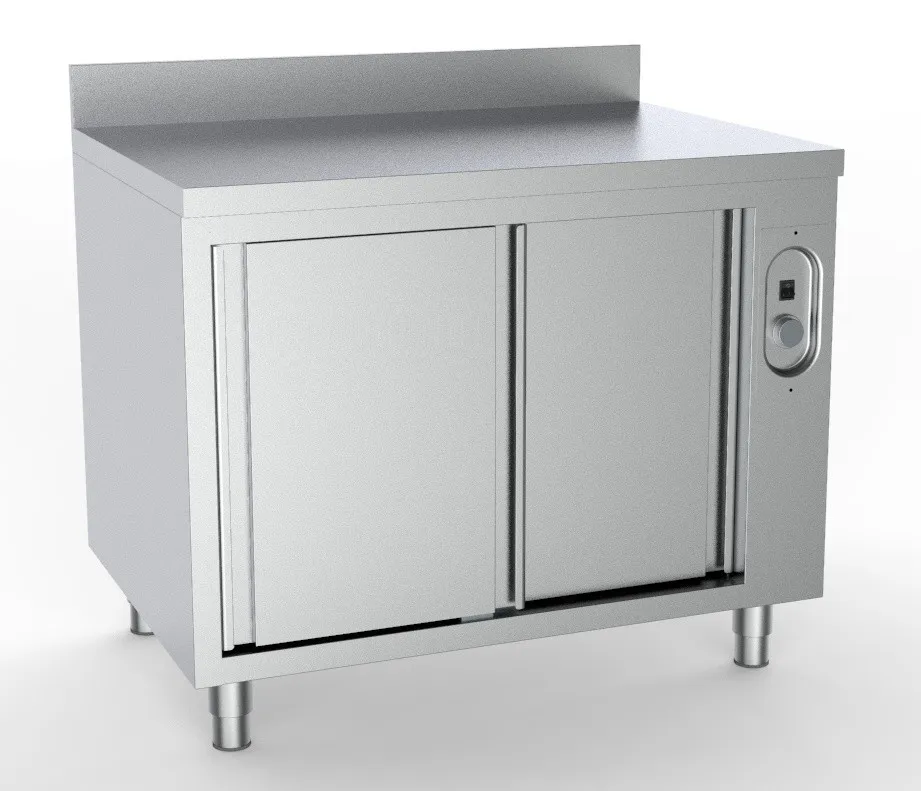 Armoire Chauffante avec Dosseret à 2 Portes - L 1800 x P 700 mm
