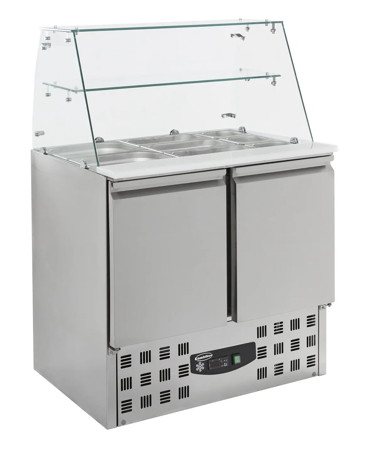 Saladette Réfrigérée à 2 Portes - 240 L - 2 GN 1/1 et 3 GN 1/6