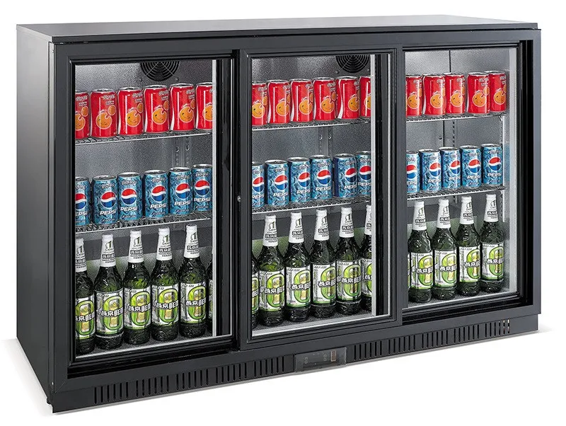 Arrière-Bar Réfrigéré à 3 Portes Coulissantes - 330 L